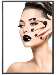 Рамка Нельсон 02, А2, черный матовый RAL-9005