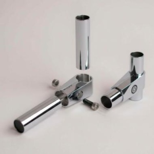 UNO-01 Chrome(R42M) Зажим хром для труб в 3-х направлениях