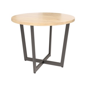 Стол Орлеан, дуб золотой крафт, лдсп, цвет опоры черный муар