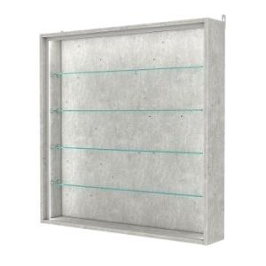 Витрина настенная №4-1Г-П, Метрополитан Грей