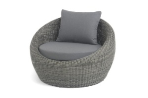 "Барселона" кресло из искусственного ротанга, цвет графитцвет Графит