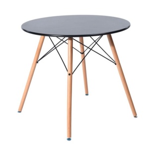 Стол круглый EAMES DSW D80 черный