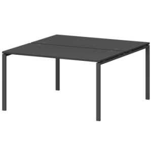 Бенч двойной на металлокаркасе Смарт СМС2-П-16К.149.Пр25 Графит/Антрацит