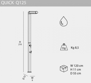 Душ уличный Quick Q125 