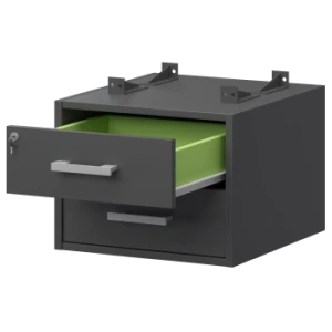 Тумба подвесная для столов на м/каркасе Арго-М АМТ2-02Ц.60 Антрацит/Антрацит