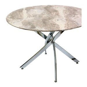 Стол обеденный Лео, белый мрамор