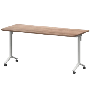 Стол мобильный складной радиусный Моби МБ22-160.70Р Темный шимо/Белый