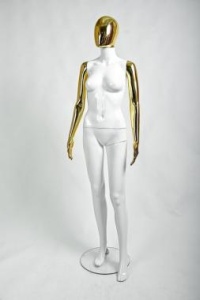 FGS-01RU.COMBINED Манекен женский матовый без лица (комбинированный)