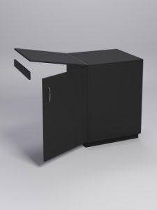 Прилавок "ТОРГОВЫЙ" №5 с хлопушкой 600мм, Черный