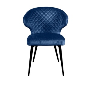 Стул Ричард ромб, бархат синий 29