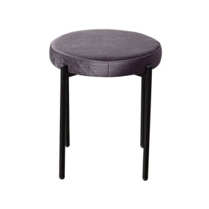 Табурет мягкий Mason бархат светло-серый