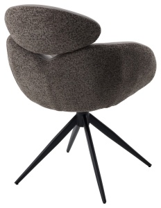 Стул ГУННАР (GUNNAR) 360 град, цвет СЕРЫЙ VEGA-88 / MIAMI-459, ткань / ЧЕРНЫЙ каркас, ®DISAUR