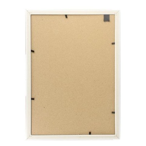 Рамка 21х30 см, пластик, багет 16 мм, BRAUBERG HIT5, белая с двойной позолотой, стекло, 391077