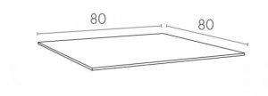 Стол пластиковый Air Table 80 белый