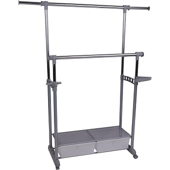 Вешалка для одежды Cora на колесах, хром, металл