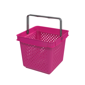 Корзина пластиковая QUADRO, 10 литров, цвет фуксия