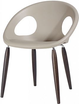 Кресло пластиковое Natural Drop венге, тортора