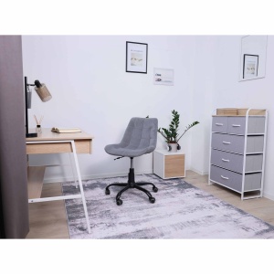 Кресло поворотное AV 245, серый, микровелюр