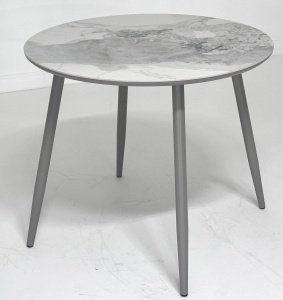 Стол МИЛТОН D89 PANDORA LIGHT, керамика / ЛАТТЕ каркас