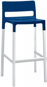 Стул барный пластиковый Divo синий