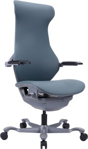 Эргономичное кресло Everprof Atom Grey (Атом Грэй) Экокожа Серый