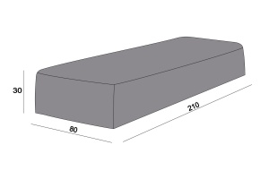 Защитный чехол на шезлонг Ривьера 210×80×30 см