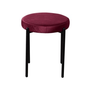 Табурет мягкий Mason бархат винно-красный