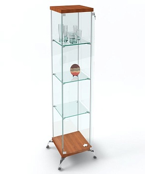  ВК-350 Витрины стеклянные "Люкс" цвет Белый с черной кромкой