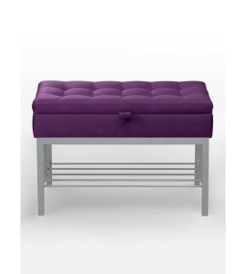 Банкетка Н-76 (серый/фиолетовый)