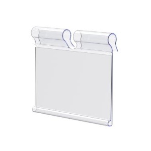 Ценникодержатель на крючок VH39 прозрачный, 60 мм