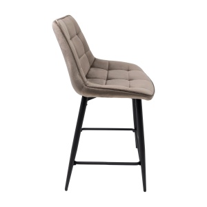 Стул полубарный Linx, бежевый, велюр