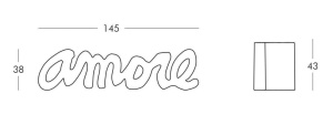 Скамья пластиковая дизайнерская Amore Standard фуксия