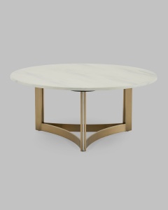 Журнальный столик Кассия 90*90 см светлая керамика