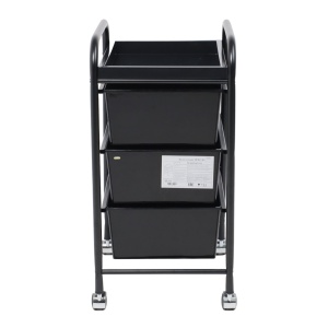 Полка-тележка MERCURY, черный+чёрный
