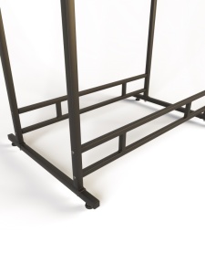 Вешало ELEGANTE-1200-NERO двойное, металлическое на ножках