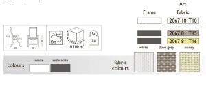 Кресло-шезлонг пластиковое Esmeralda Lux белый