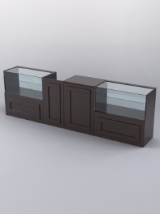 Комплект прилавков "ОРНАМЕНТ" №1, Дуб Венге