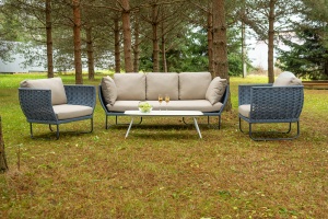 "Фиджи" лаунж-зона 5-местная плетеная из роупа (веревки)