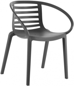 Кресло пластиковое Mambo антрацит