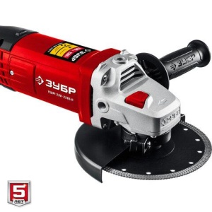 Машина шлифовальная угловая 2200 Вт, 6600 об/мин, диск 230 мм, ЗУБР Мастер УШМ-230-2205 П