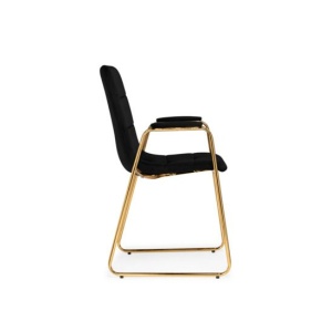 Стул Lana черный, золотой