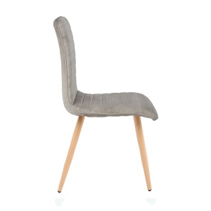 Стул Mako, темно-бежевый, велюр, цвет каркаса дуб