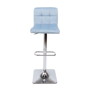Стул барный Amazon, пыльный голубой, велюр