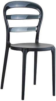 Стул пластиковый Miss Bibi черный