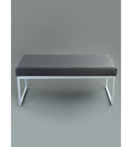 Банкетка Марсей 95-44 (темно-серый/белый)