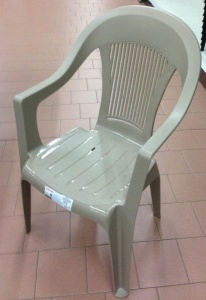 Кресло пластиковое Elegant Scratchproof Monobloc тортора