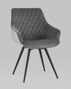 Стул вращающийся Сеул велюр темно-серый