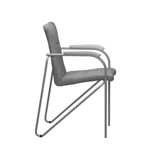 Стул Самба, Montana 283, каркас-серебро, подлокотники-белёный дуб