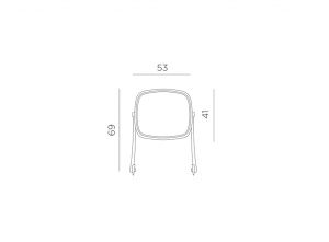 Козырек для лежака Alfa-Eden-Omega-Tropico белый
