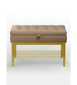 Банкетка Н-76 (золото/светло-коричневый)